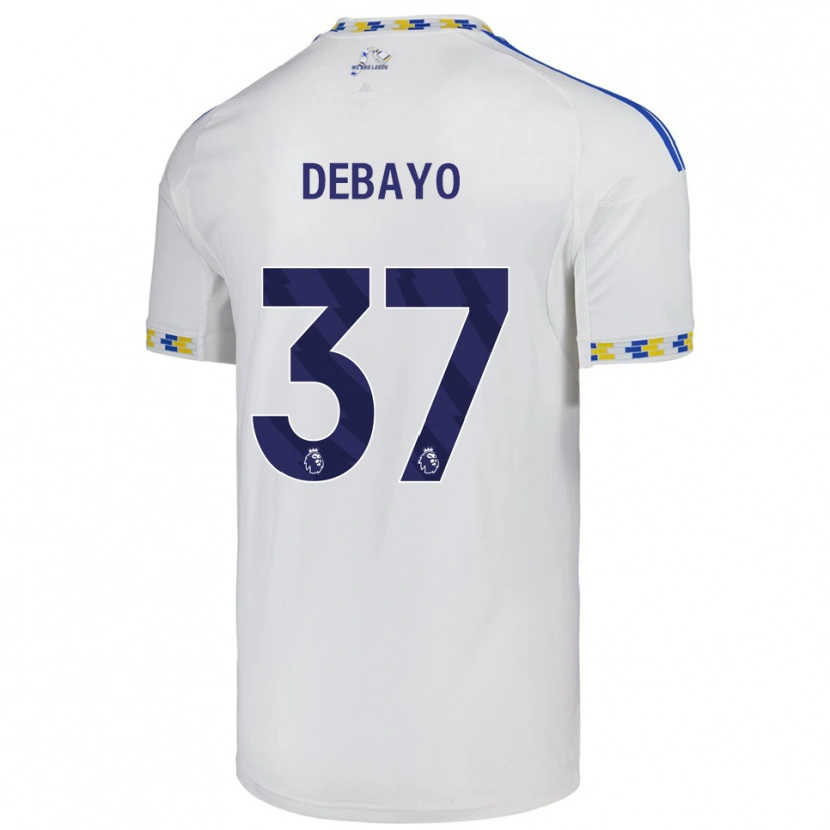 Danxen Kinder James Debayo #37 Weiß Blau Heimtrikot Trikot 2025/26 T-Shirt