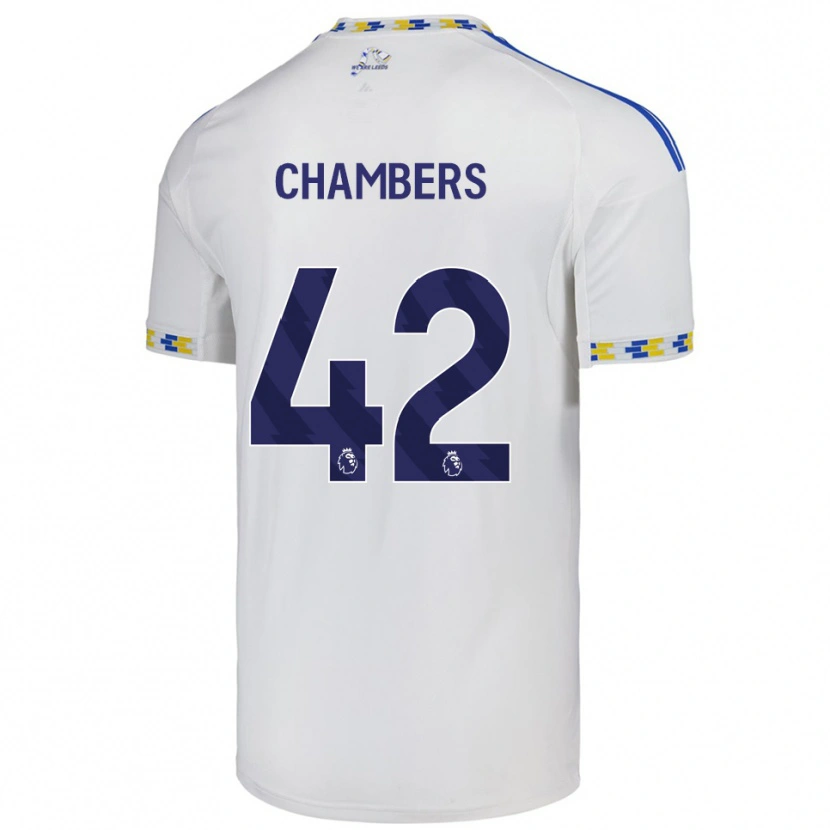 Danxen Kinder Sam Chambers #42 Weiß Blau Heimtrikot Trikot 2025/26 T-Shirt