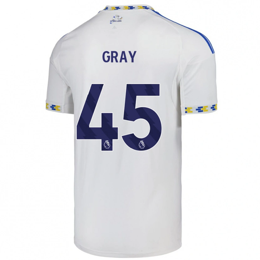 Danxen Kinder Harry Gray #45 Weiß Blau Heimtrikot Trikot 2025/26 T-Shirt