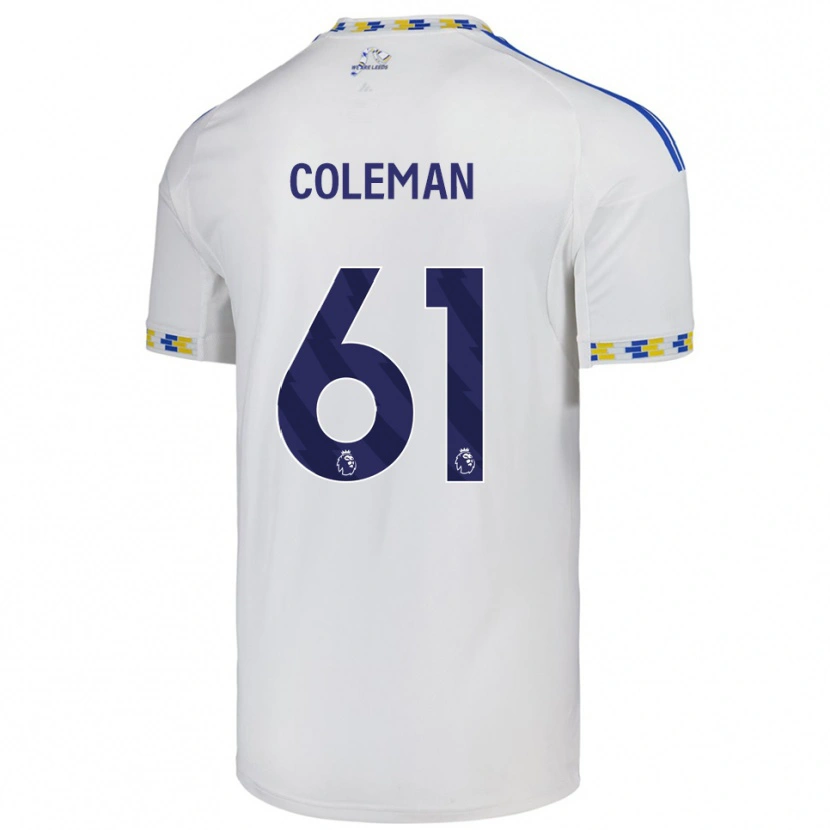Danxen Kinder Cian Coleman #61 Weiß Blau Heimtrikot Trikot 2025/26 T-Shirt