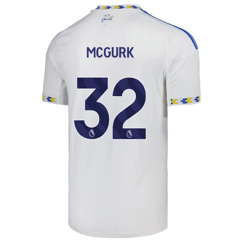 Danxen Kinder Sean Mcgurk #32 Weiß Blau Heimtrikot Trikot 2025/26 T-Shirt