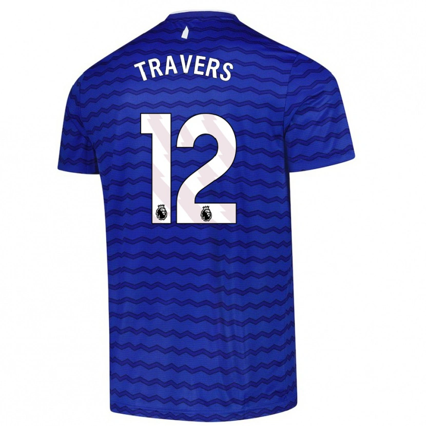 Danxen Kinder Mark Travers #12 Blau Marineblau Heimtrikot Trikot 2025/26 T-Shirt