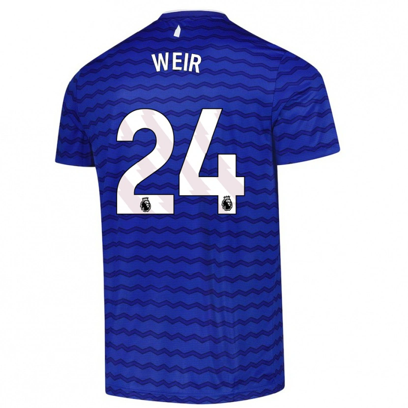Danxen Kinder Kenzie Weir #24 Blau Marineblau Heimtrikot Trikot 2025/26 T-Shirt