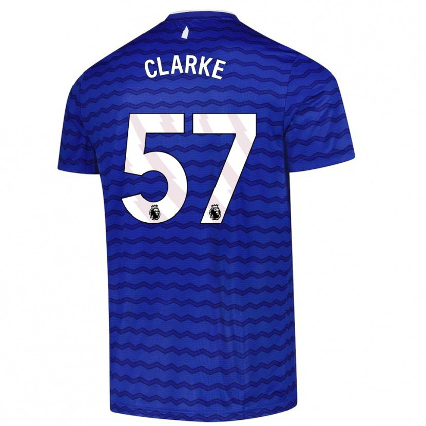 Danxen Kinder Justin Clarke #57 Blau Marineblau Heimtrikot Trikot 2025/26 T-Shirt