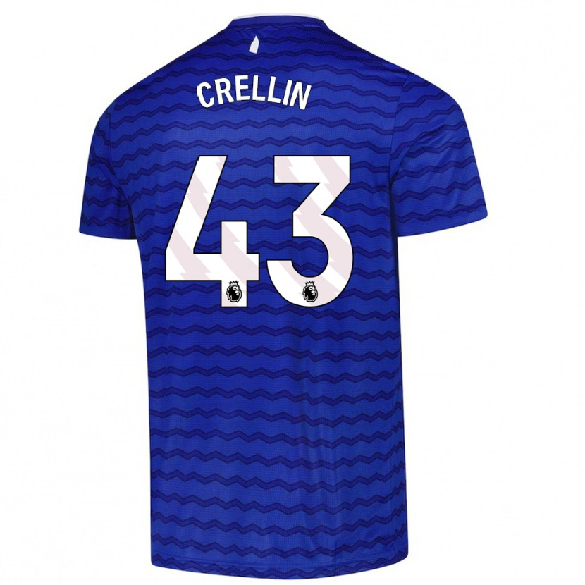 Danxen Kinder Billy Crellin #43 Blau Marineblau Heimtrikot Trikot 2025/26 T-Shirt
