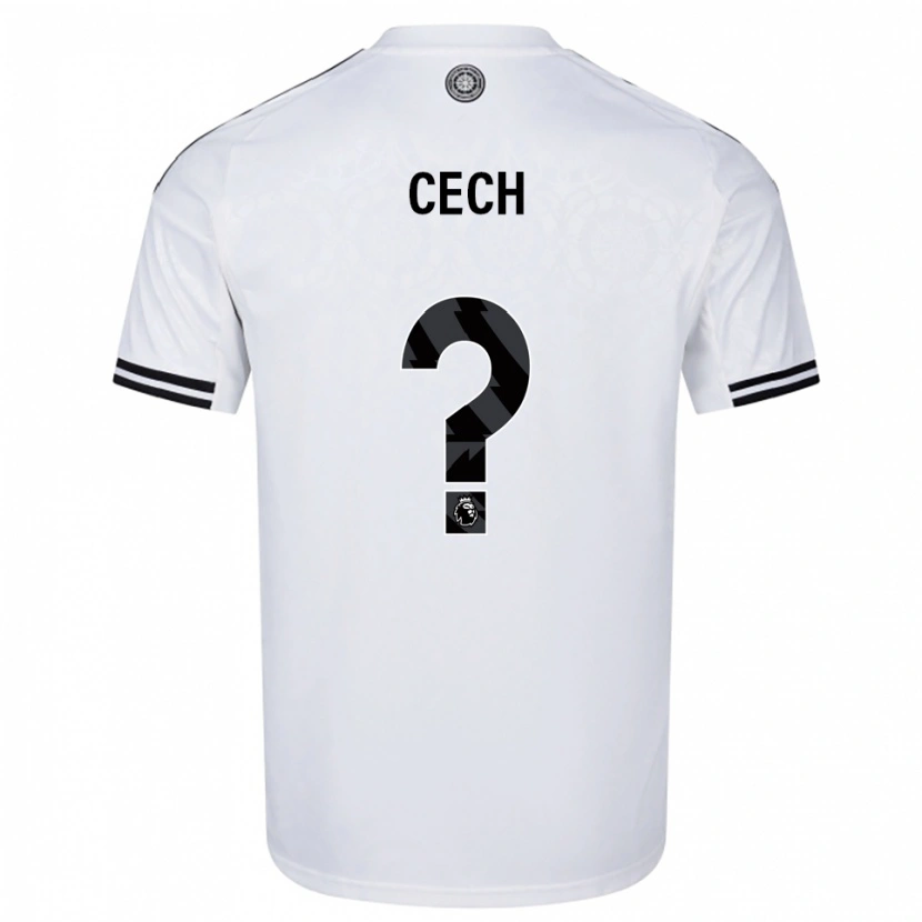 Danxen Kinder Damian Cech #0 Weiß Schwarz Heimtrikot Trikot 2025/26 T-Shirt