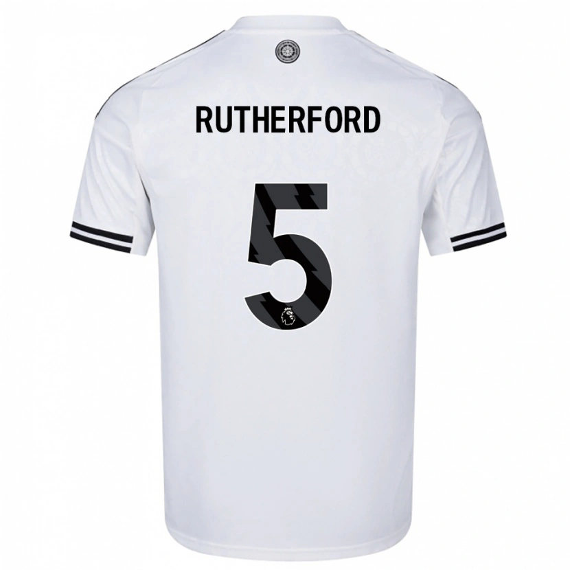 Danxen Kinder Leeta Rutherford #5 Weiß Schwarz Heimtrikot Trikot 2025/26 T-Shirt
