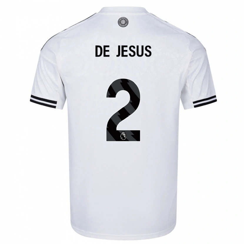 Danxen Kinder Brad De Jesus #2 Weiß Schwarz Heimtrikot Trikot 2025/26 T-Shirt