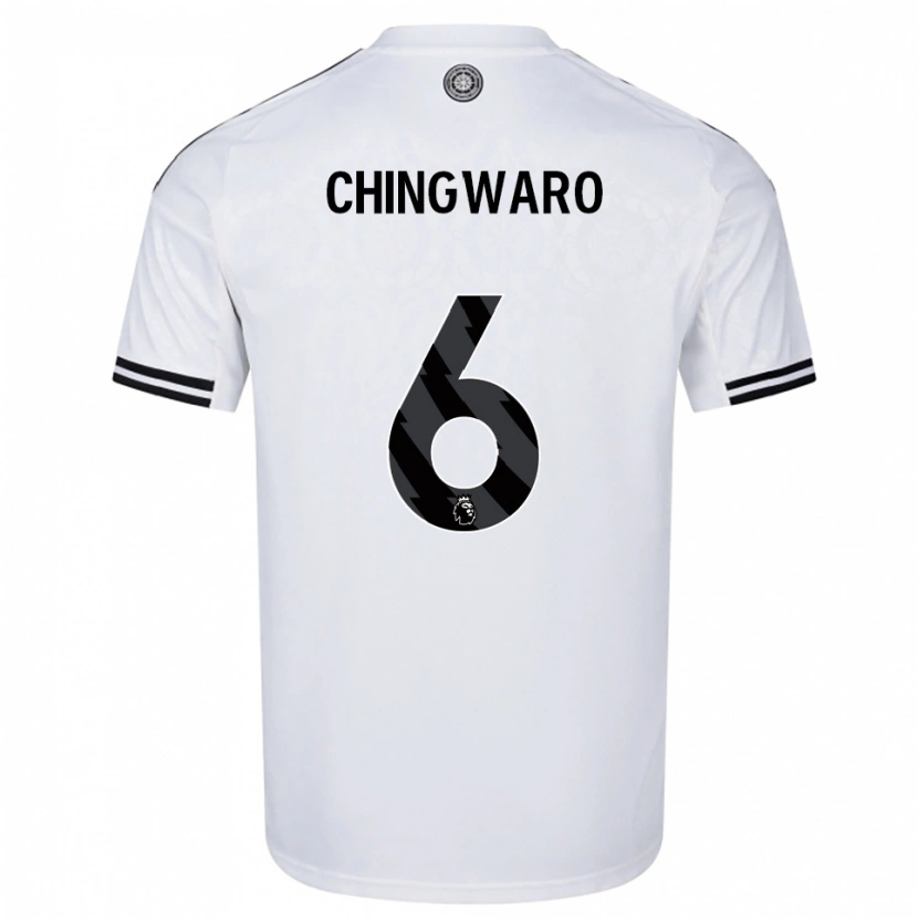 Danxen Kinder Seth Chingwaro #6 Weiß Schwarz Heimtrikot Trikot 2025/26 T-Shirt
