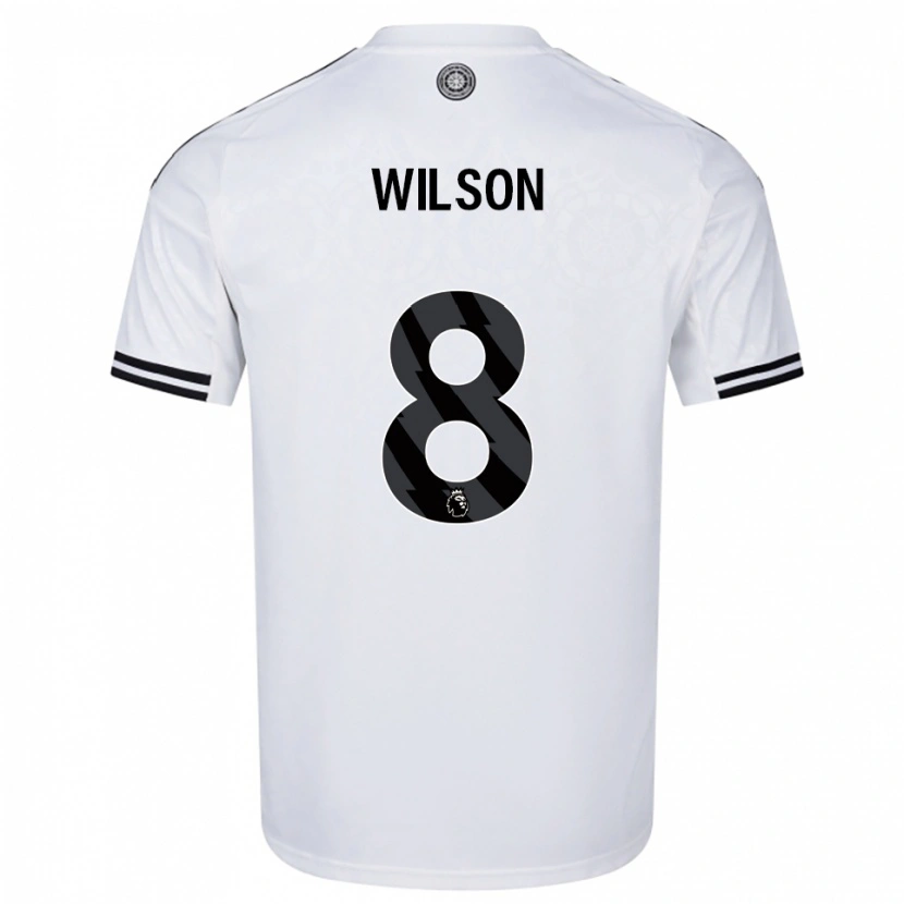 Danxen Kinder Harry Wilson #8 Weiß Schwarz Heimtrikot Trikot 2025/26 T-Shirt