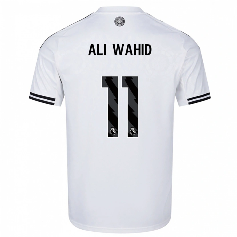 Danxen Kinder Farhaan Ali Wahid #11 Weiß Schwarz Heimtrikot Trikot 2025/26 T-Shirt