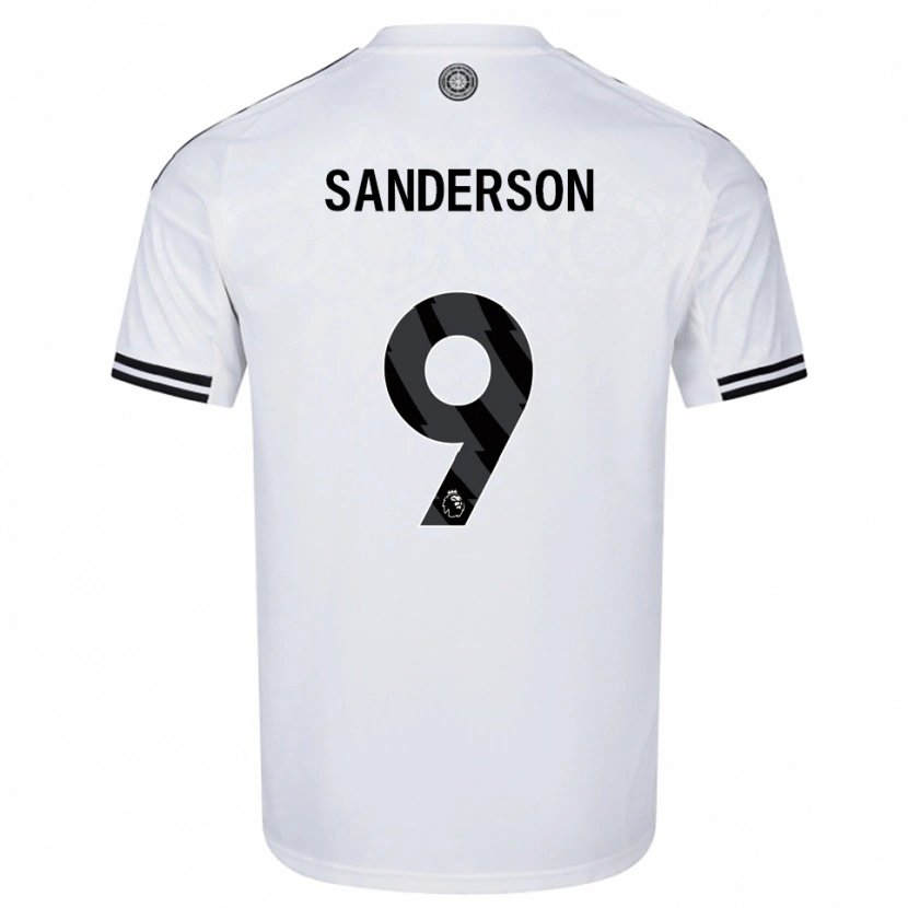 Danxen Kinder Oliver Sanderson #9 Weiß Schwarz Heimtrikot Trikot 2025/26 T-Shirt
