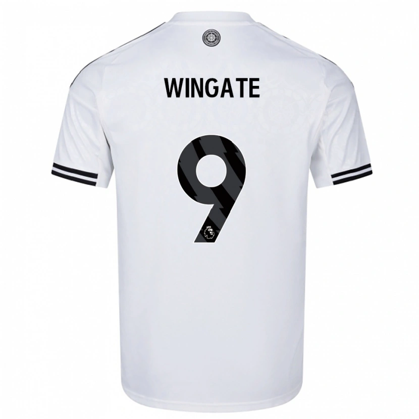 Danxen Kinder Tom Wingate #9 Weiß Schwarz Heimtrikot Trikot 2025/26 T-Shirt