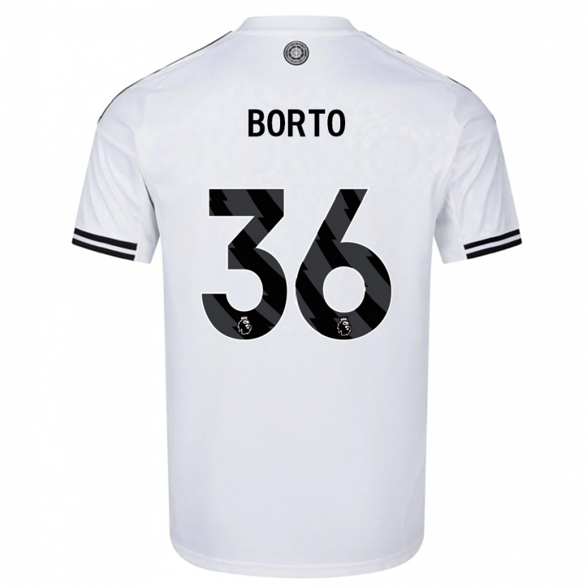 Danxen Kinder Alex Borto #36 Weiß Schwarz Heimtrikot Trikot 2025/26 T-Shirt