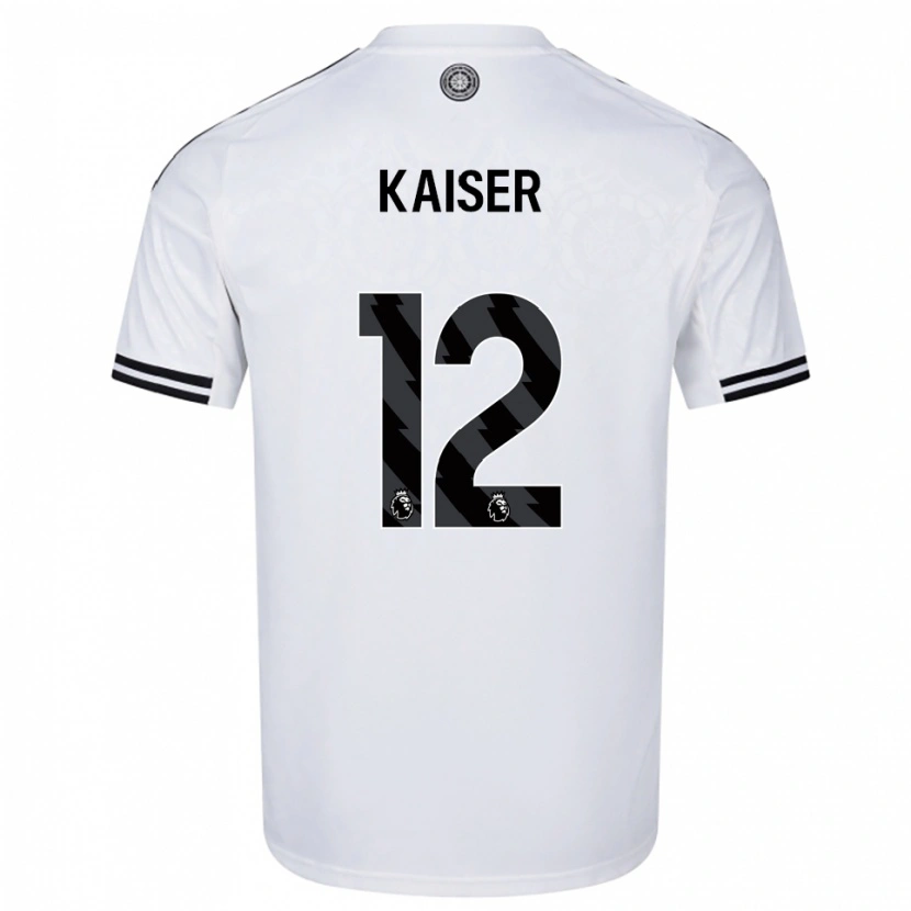 Danxen Kinder Dino Kaiser #12 Weiß Schwarz Heimtrikot Trikot 2025/26 T-Shirt
