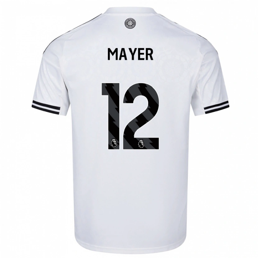 Danxen Kinder Oliver Mayer #12 Weiß Schwarz Heimtrikot Trikot 2025/26 T-Shirt
