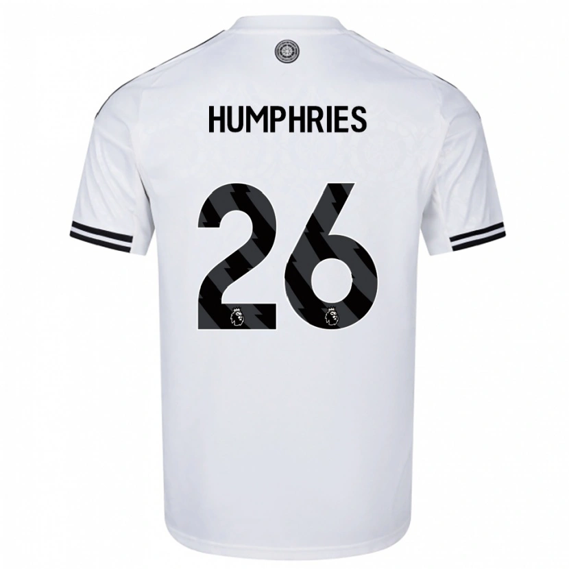 Danxen Kinder Marni Humphries #26 Weiß Schwarz Heimtrikot Trikot 2025/26 T-Shirt