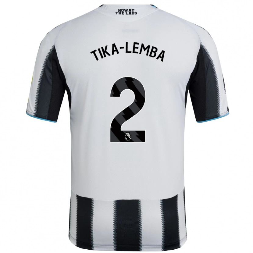 Danxen Kinder Ezra Tika-Lemba #2 Schwarz Weiß Heimtrikot Trikot 2025/26 T-Shirt