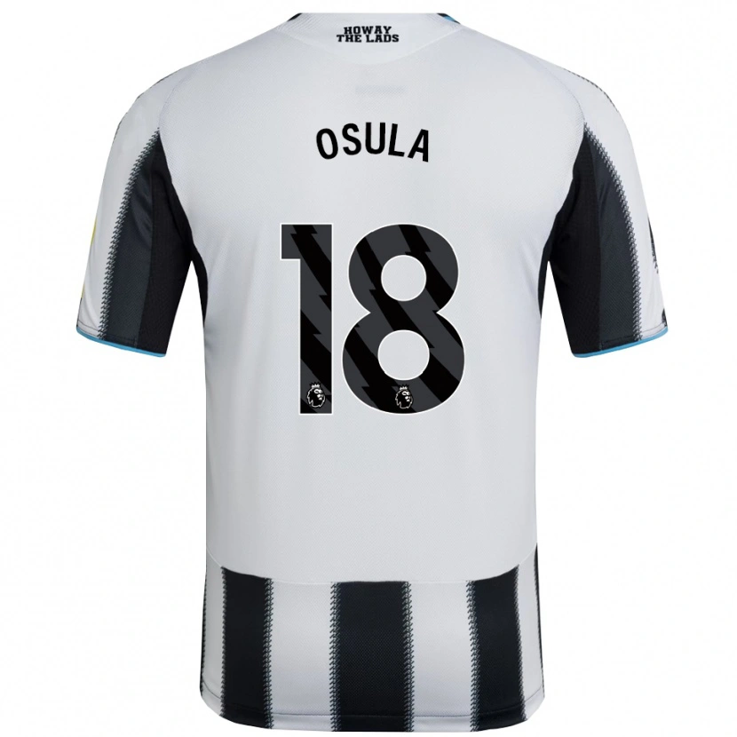 Danxen Kinder William Osula #18 Schwarz Weiß Heimtrikot Trikot 2025/26 T-Shirt