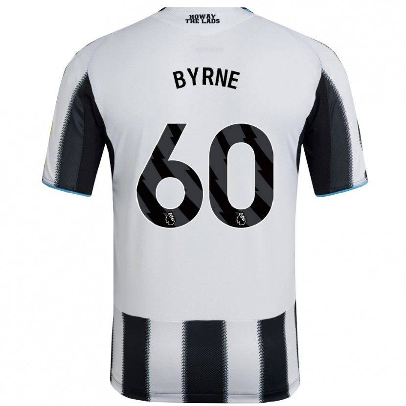 Danxen Kinder Reece Byrne #60 Schwarz Weiß Heimtrikot Trikot 2025/26 T-Shirt
