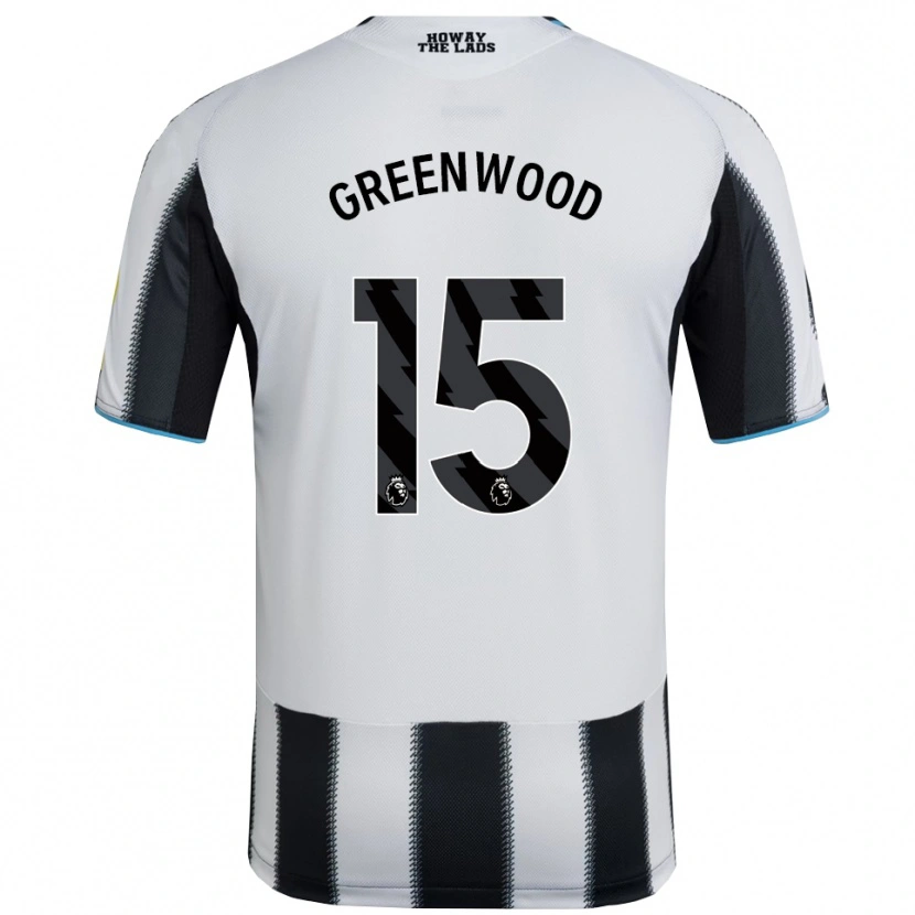 Danxen Kinder Hannah Greenwood #15 Schwarz Weiß Heimtrikot Trikot 2025/26 T-Shirt