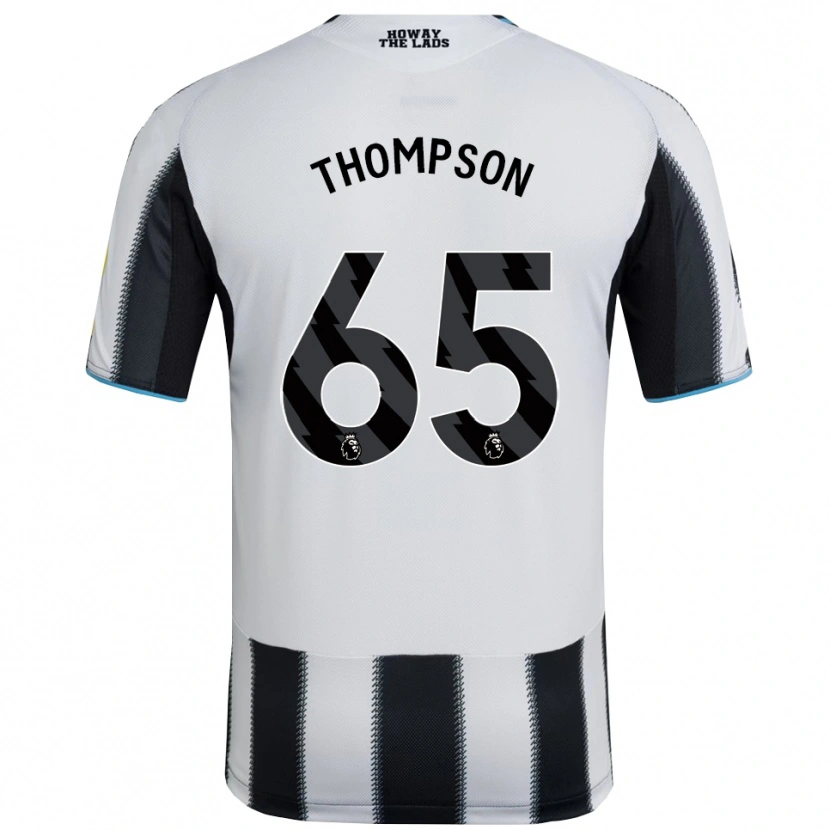 Danxen Kinder Ciaran Thompson #65 Schwarz Weiß Heimtrikot Trikot 2025/26 T-Shirt