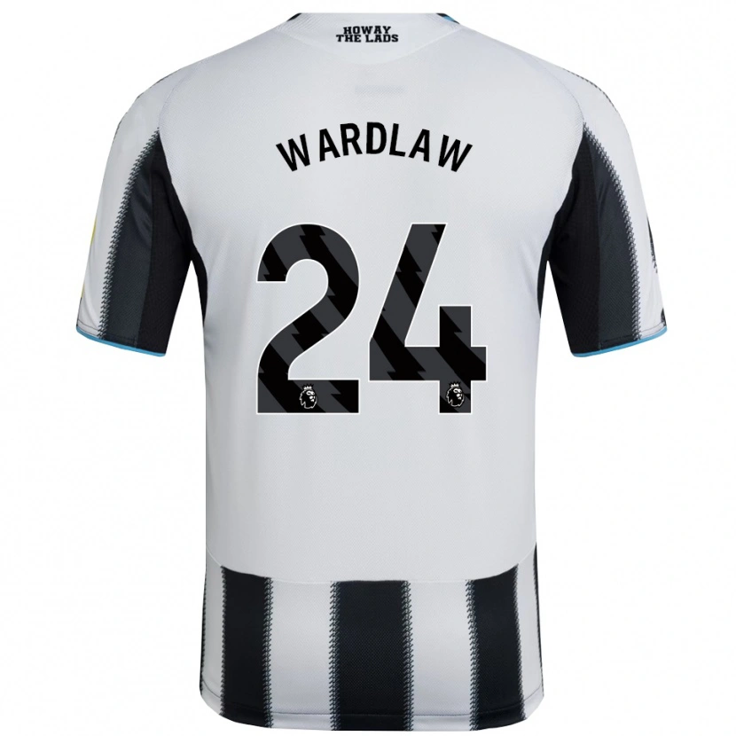 Danxen Kinder Charlotte Wardlaw #24 Schwarz Weiß Heimtrikot Trikot 2025/26 T-Shirt