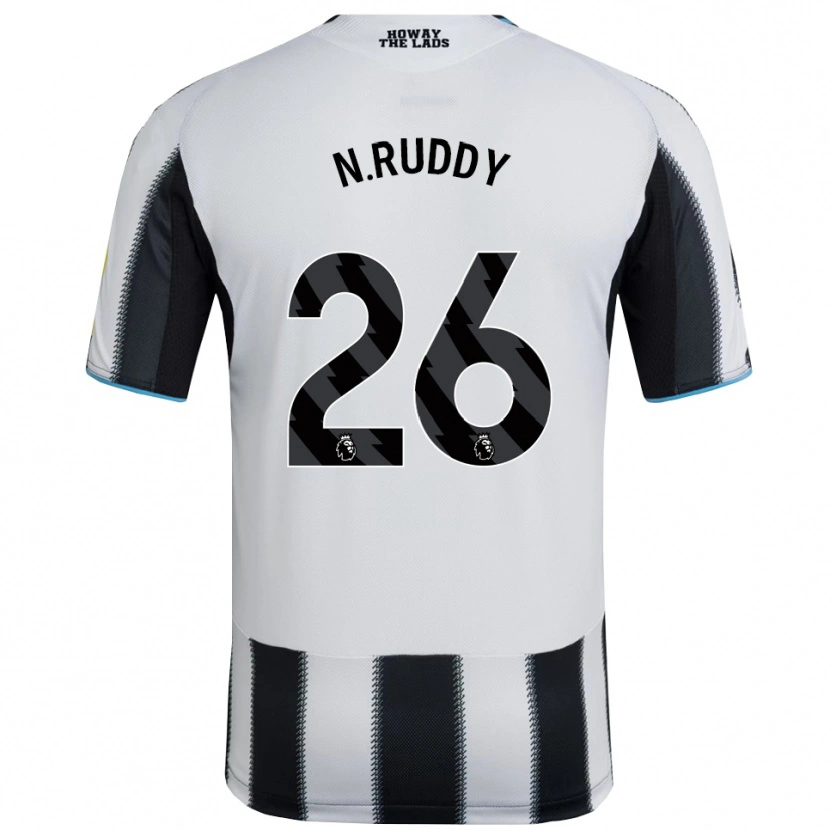 Danxen Kinder John Ruddy #26 Schwarz Weiß Heimtrikot Trikot 2025/26 T-Shirt