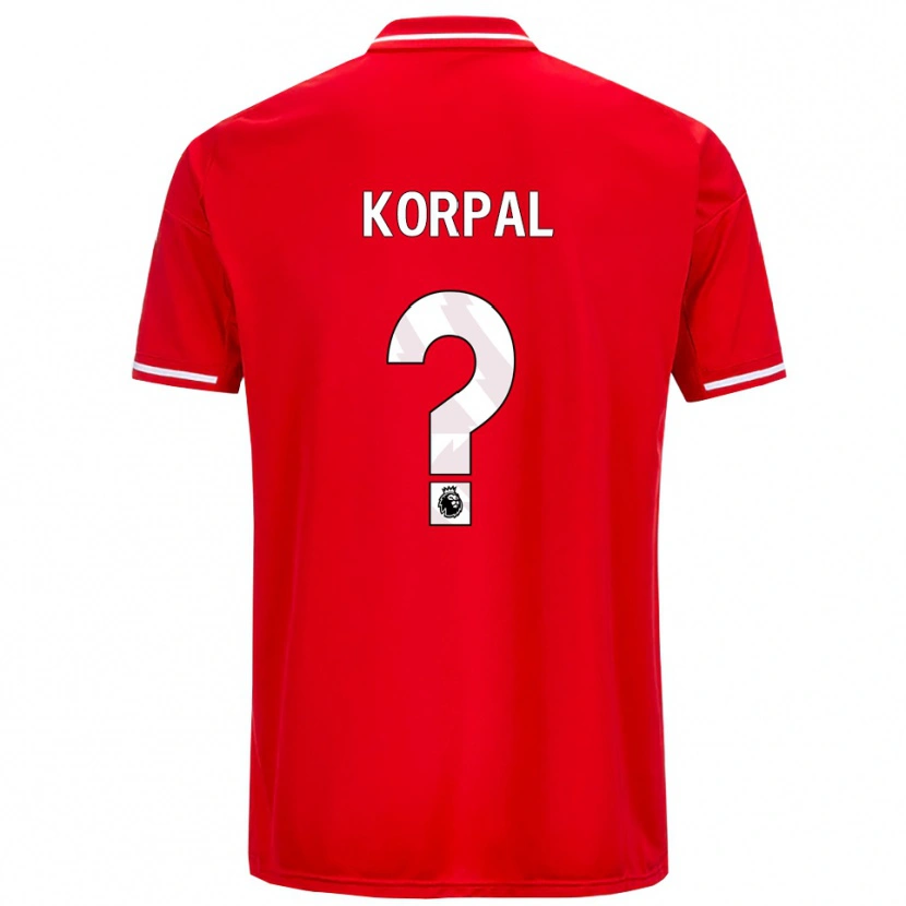 Danxen Kinder Aaron Korpal #0 Rot Weiß Heimtrikot Trikot 2025/26 T-Shirt
