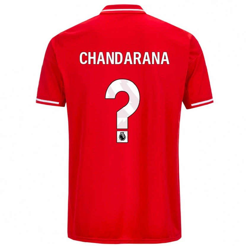 Danxen Kinder Millie Chandarana #0 Rot Weiß Heimtrikot Trikot 2025/26 T-Shirt