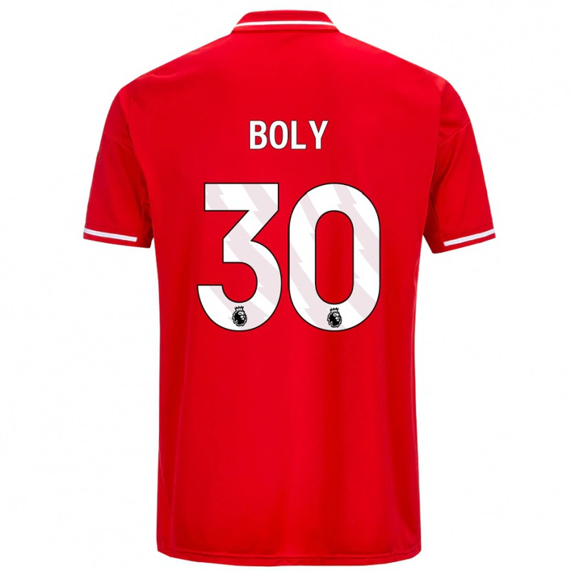 Danxen Kinder Willy Boly #30 Rot Weiß Heimtrikot Trikot 2025/26 T-Shirt