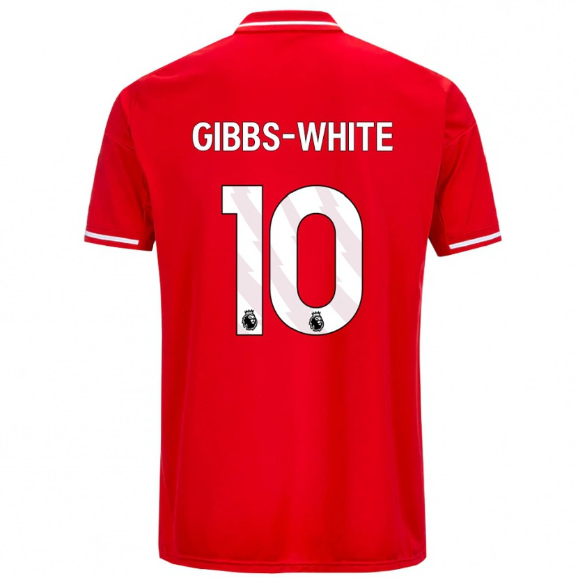 Danxen Kinder Morgan Gibbs-White #10 Rot Weiß Heimtrikot Trikot 2025/26 T-Shirt