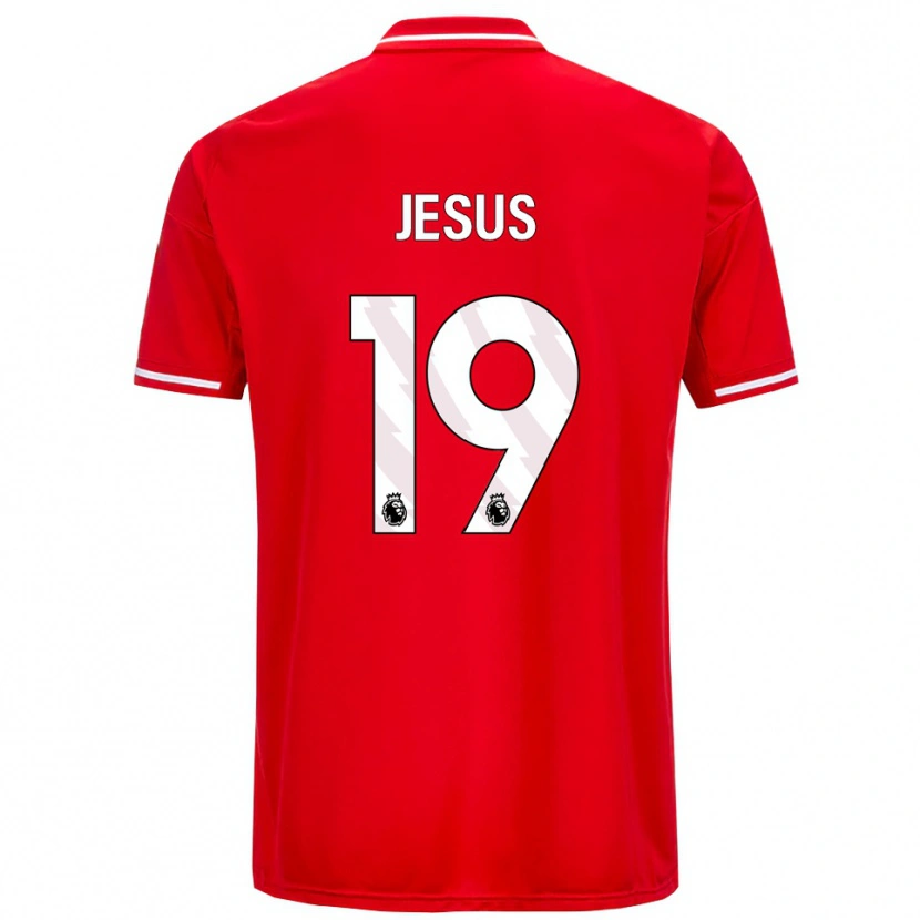 Danxen Kinder Igor Jesus #19 Rot Weiß Heimtrikot Trikot 2025/26 T-Shirt