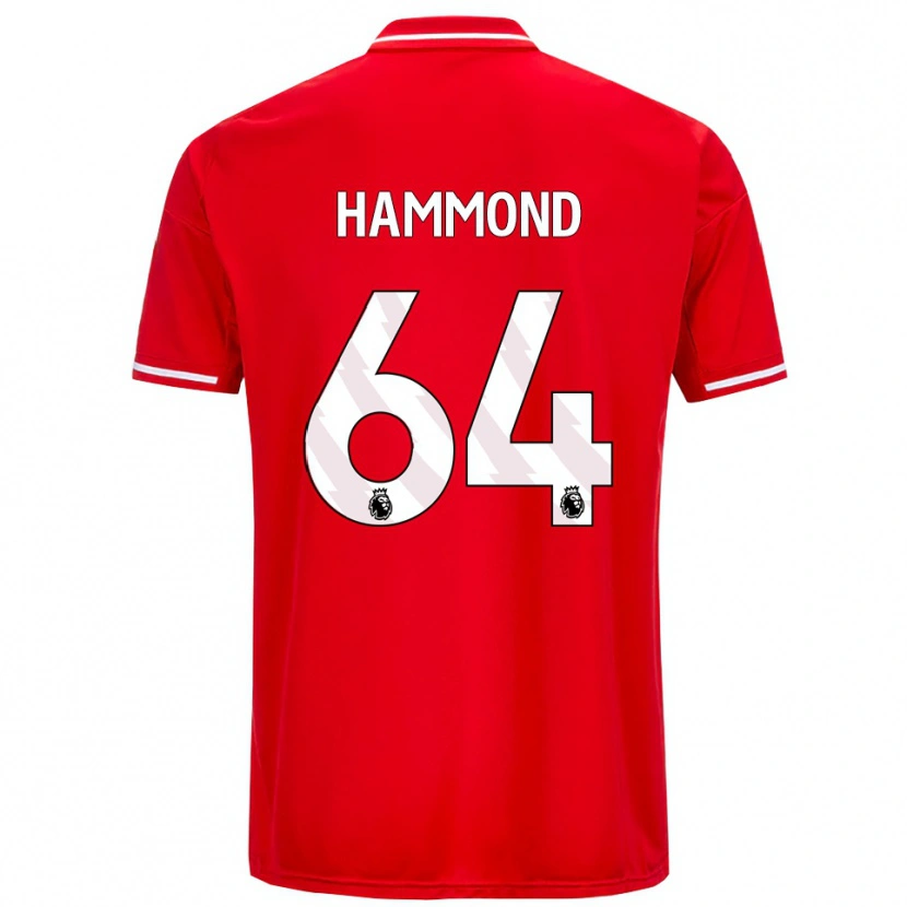 Danxen Kinder Ben Hammond #64 Rot Weiß Heimtrikot Trikot 2025/26 T-Shirt