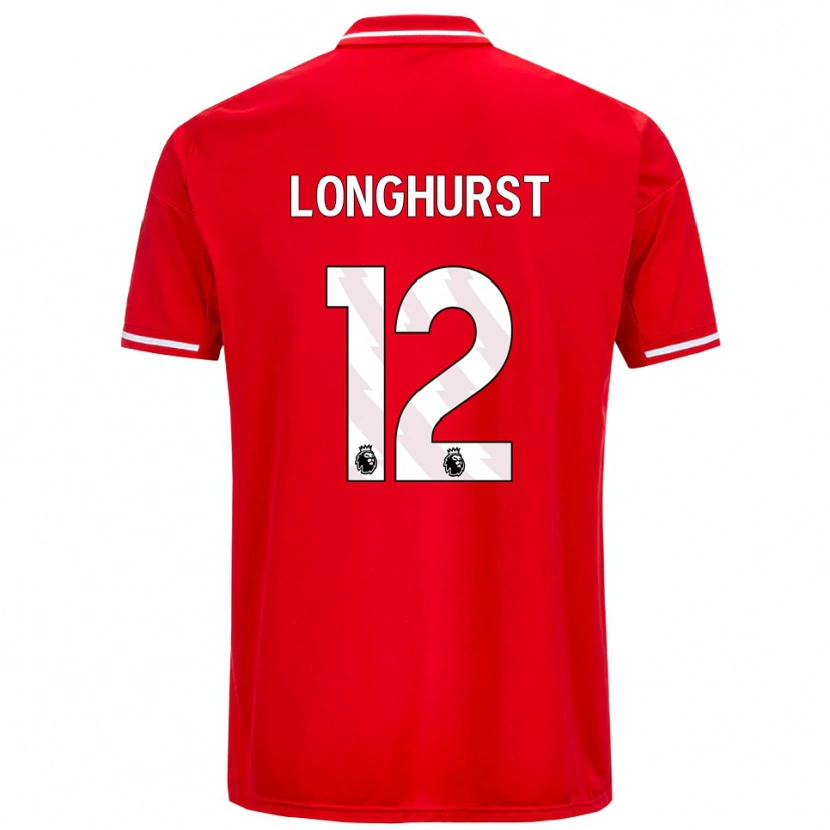 Danxen Kinder Kate Longhurst #12 Rot Weiß Heimtrikot Trikot 2025/26 T-Shirt