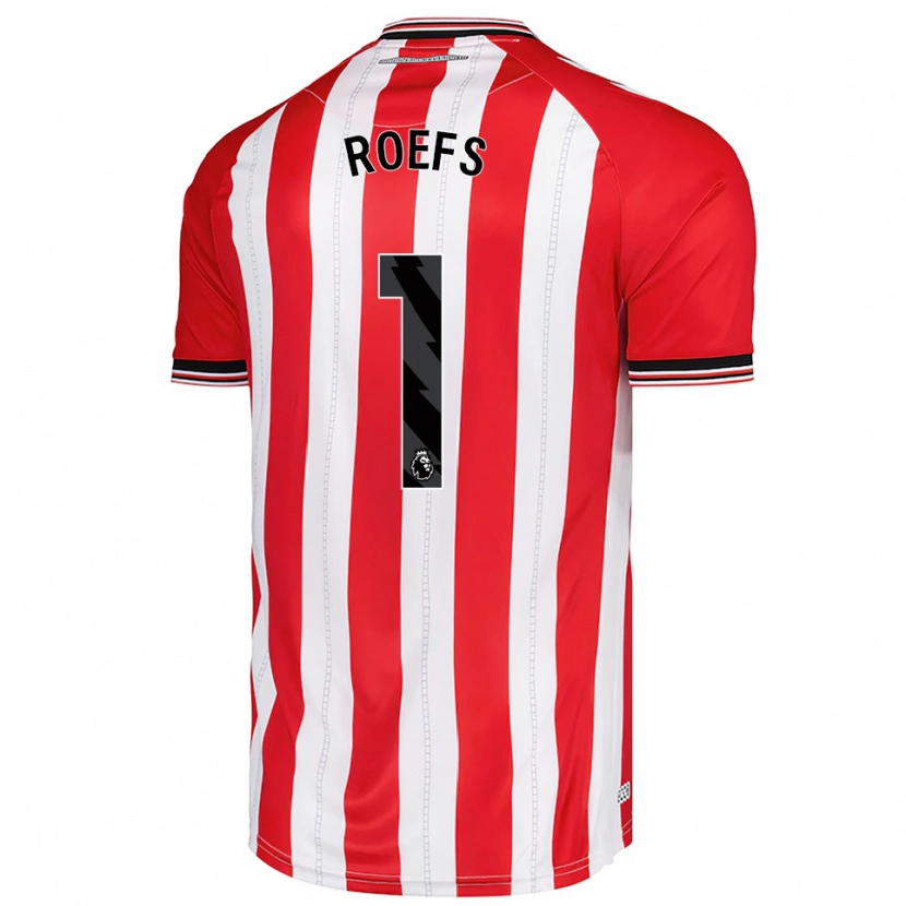 Danxen Kinder Robin Roefs #1 Rot Weiß Heimtrikot Trikot 2025/26 T-Shirt