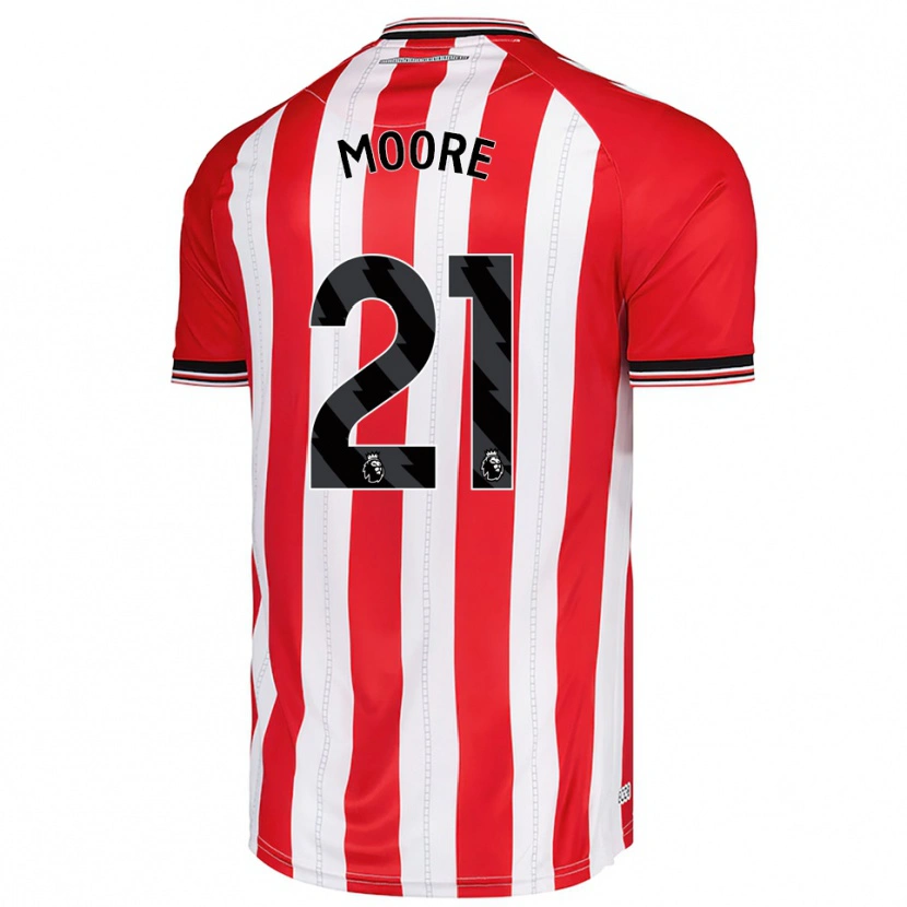 Danxen Kinder Simon Moore #21 Rot Weiß Heimtrikot Trikot 2025/26 T-Shirt