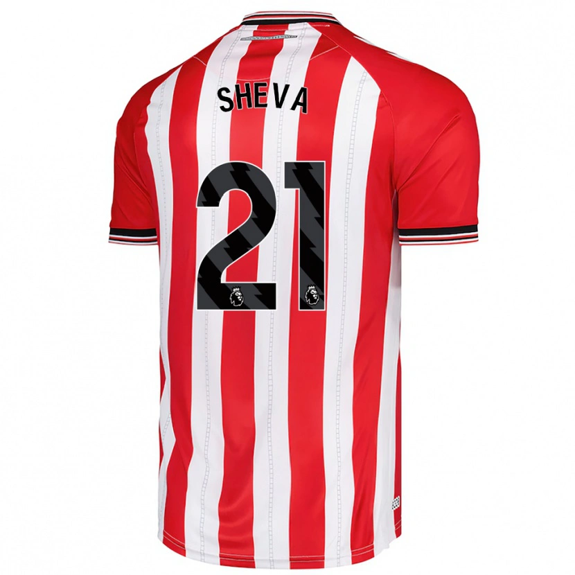 Danxen Kinder Marissa Sheva #21 Rot Weiß Heimtrikot Trikot 2025/26 T-Shirt