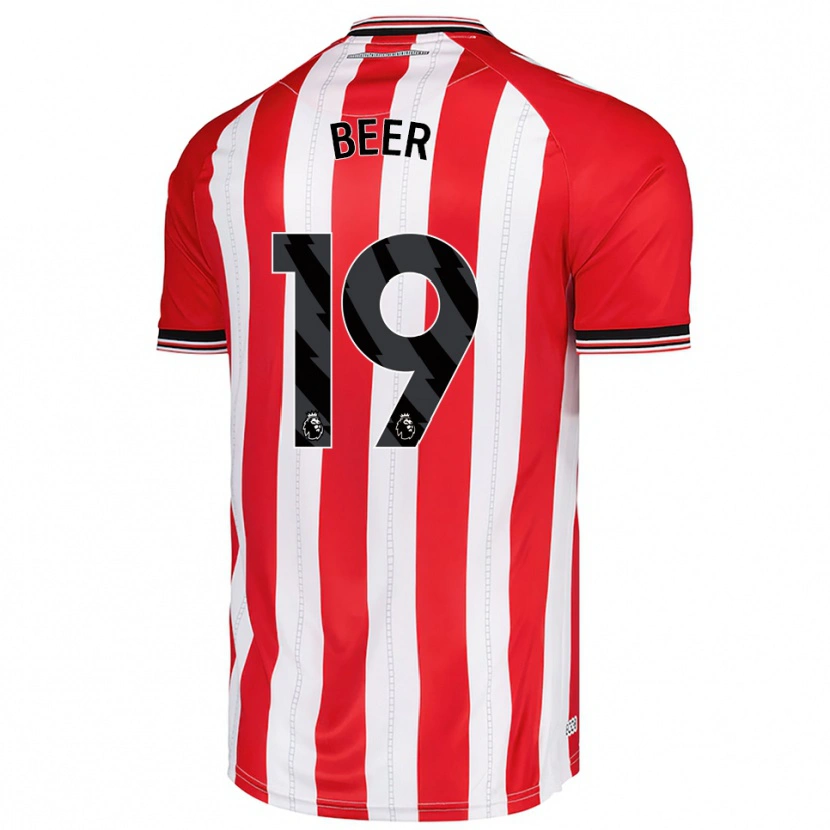Danxen Kinder Megan Beer #19 Rot Weiß Heimtrikot Trikot 2025/26 T-Shirt