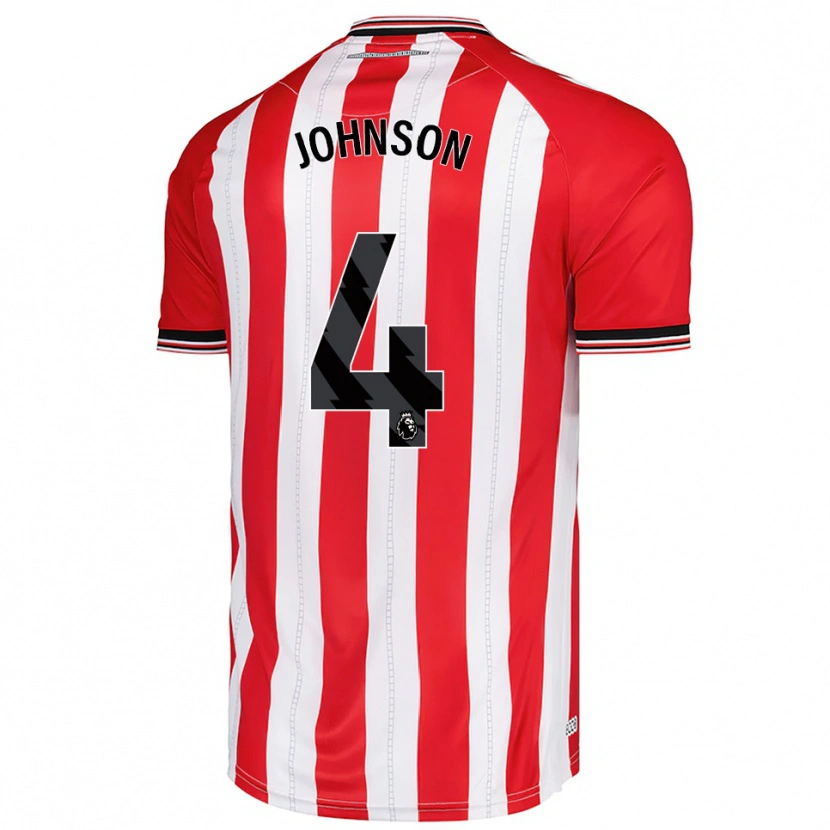 Danxen Kinder Zak Johnson #4 Rot Weiß Heimtrikot Trikot 2025/26 T-Shirt