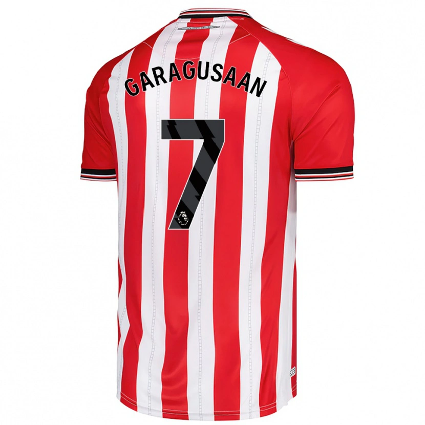 Danxen Kinder Finn Geragusyan #7 Rot Weiß Heimtrikot Trikot 2025/26 T-Shirt