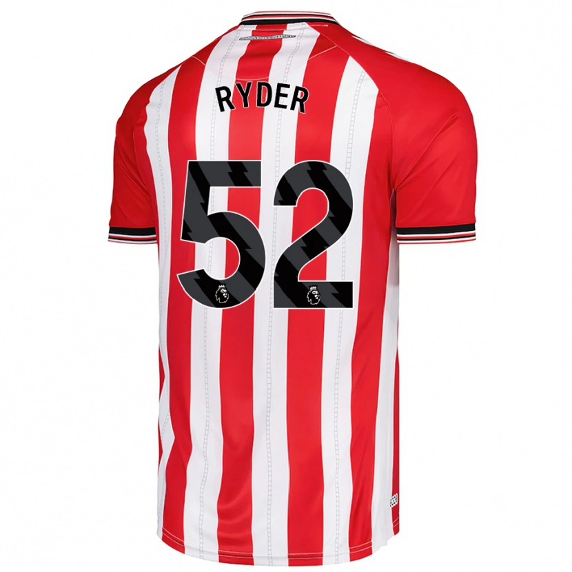 Danxen Kinder Joe Ryder #52 Rot Weiß Heimtrikot Trikot 2025/26 T-Shirt