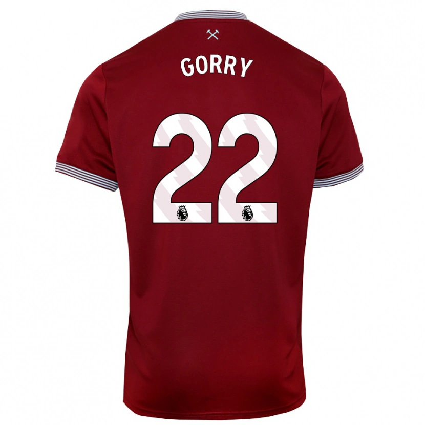 Danxen Kinder Katrina Gorry #22 Burgunderrot Weiß Heimtrikot Trikot 2025/26 T-Shirt