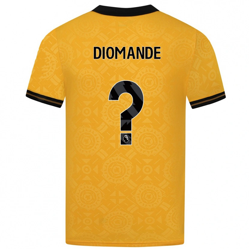 Danxen Kinder Mo Diomande #0 Gelb Schwarz Heimtrikot Trikot 2025/26 T-Shirt