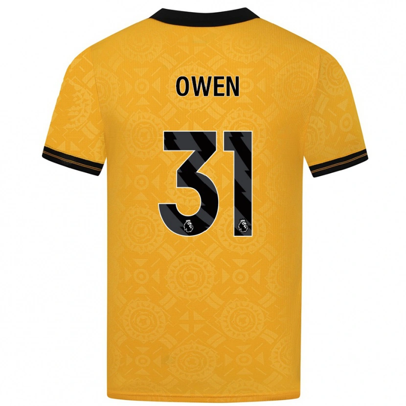 Danxen Kinder Skye Owen #31 Gelb Schwarz Heimtrikot Trikot 2025/26 T-Shirt