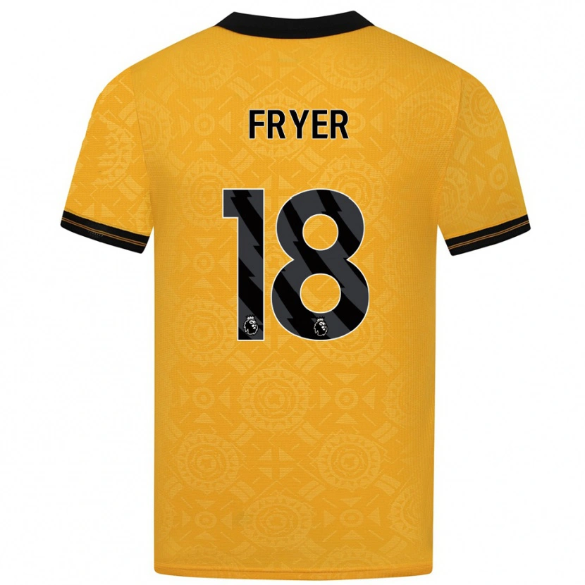 Danxen Kinder Hannah Fryer #18 Gelb Schwarz Heimtrikot Trikot 2025/26 T-Shirt