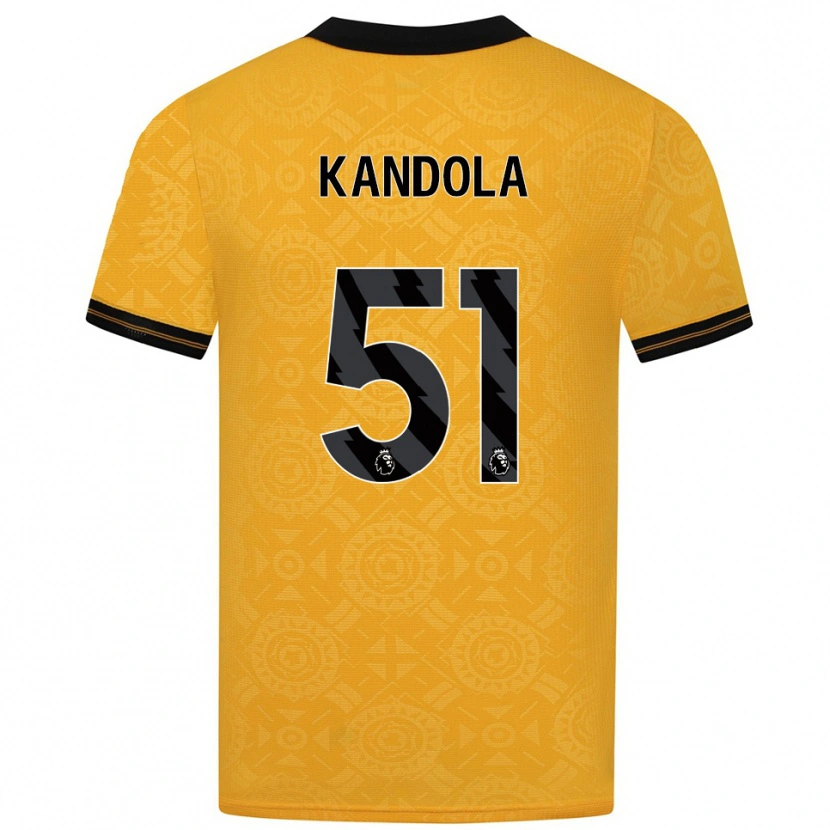 Danxen Kinder Kam Kandola #51 Gelb Schwarz Heimtrikot Trikot 2025/26 T-Shirt