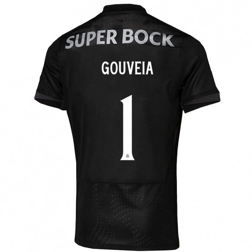 Danxen Kinder Miguel Gouveia #1 Schwarz Weiß Auswärtstrikot Trikot 2025/26 T-Shirt