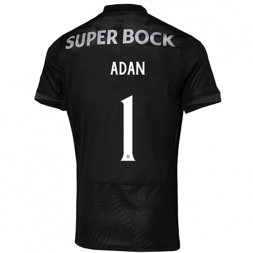 Danxen Kinder Antonio Adan #1 Schwarz Weiß Auswärtstrikot Trikot 2025/26 T-Shirt