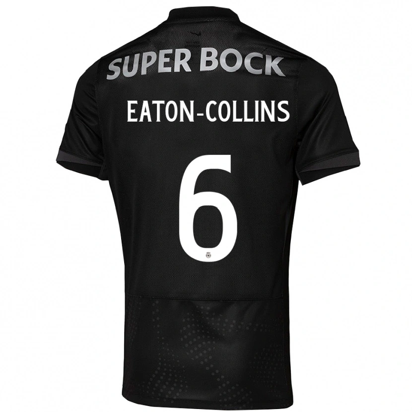 Danxen Kinder Georgia Eaton-Collins #6 Schwarz Weiß Auswärtstrikot Trikot 2025/26 T-Shirt